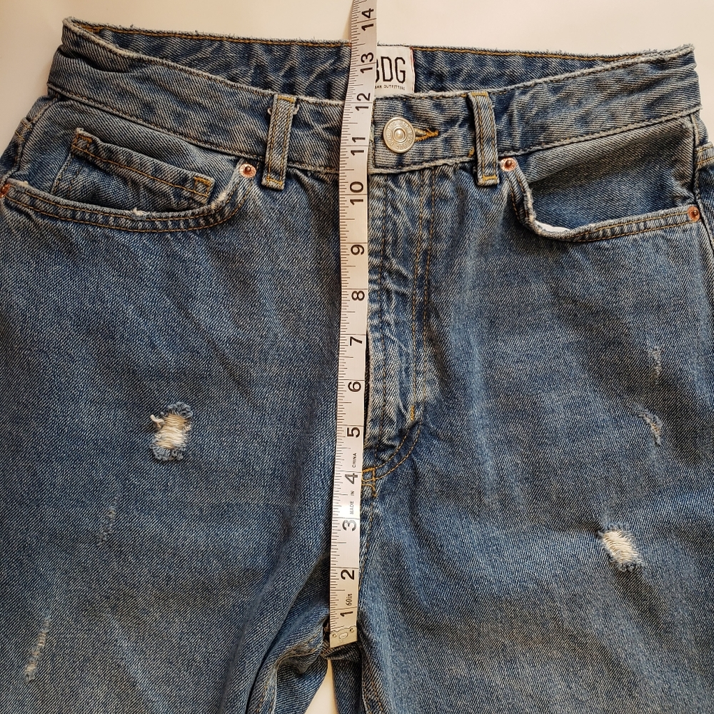 BDG Urban Outfitters Jeans Mom High-rise Medium Wash Distressed Womens 28 - Picture 8 of 9